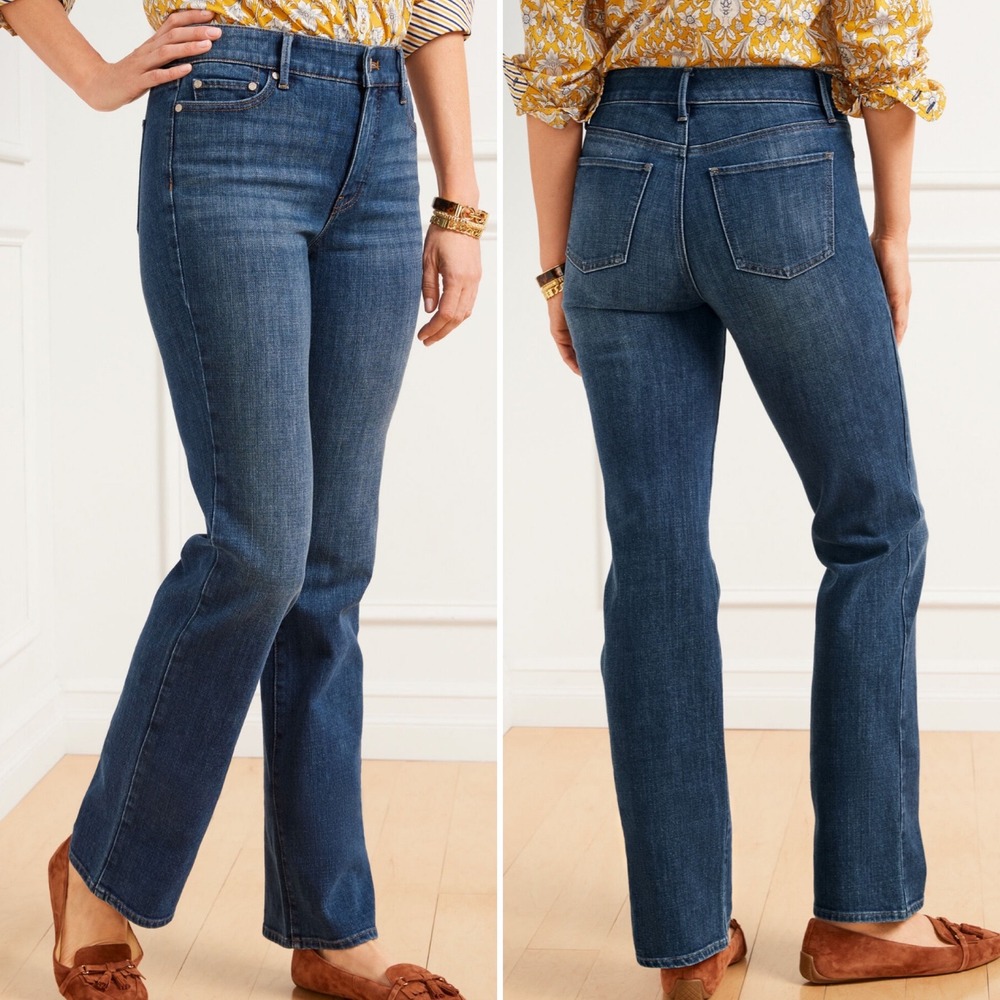 Talbots Barely Boot Jeans 22W
Savannah dark wash stretch denim bootcut plus size